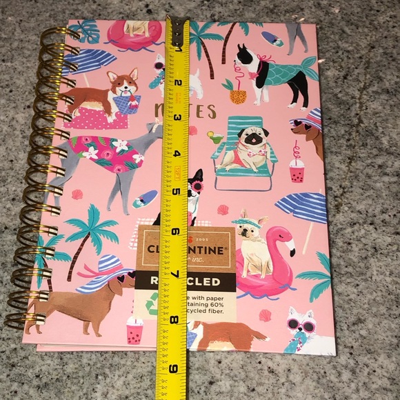 ✨NWT✨ Clementine Paper Spiral Notebook Journal Notebook Set of 2 Dog Print Theme - Picture 10 of 15